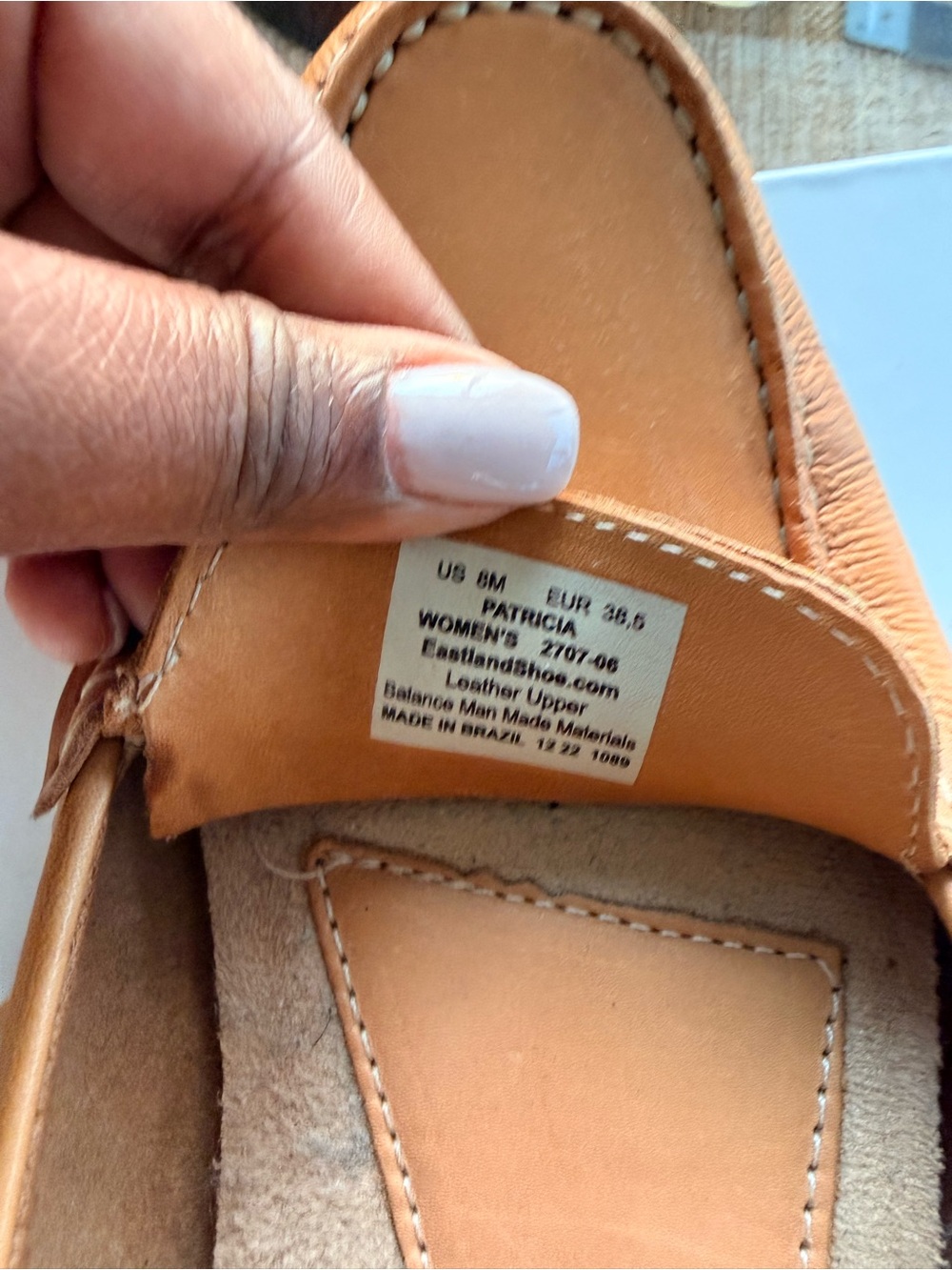 Eastland Women’s Tan Leather Penny Loafers - Picture 4 of 6
